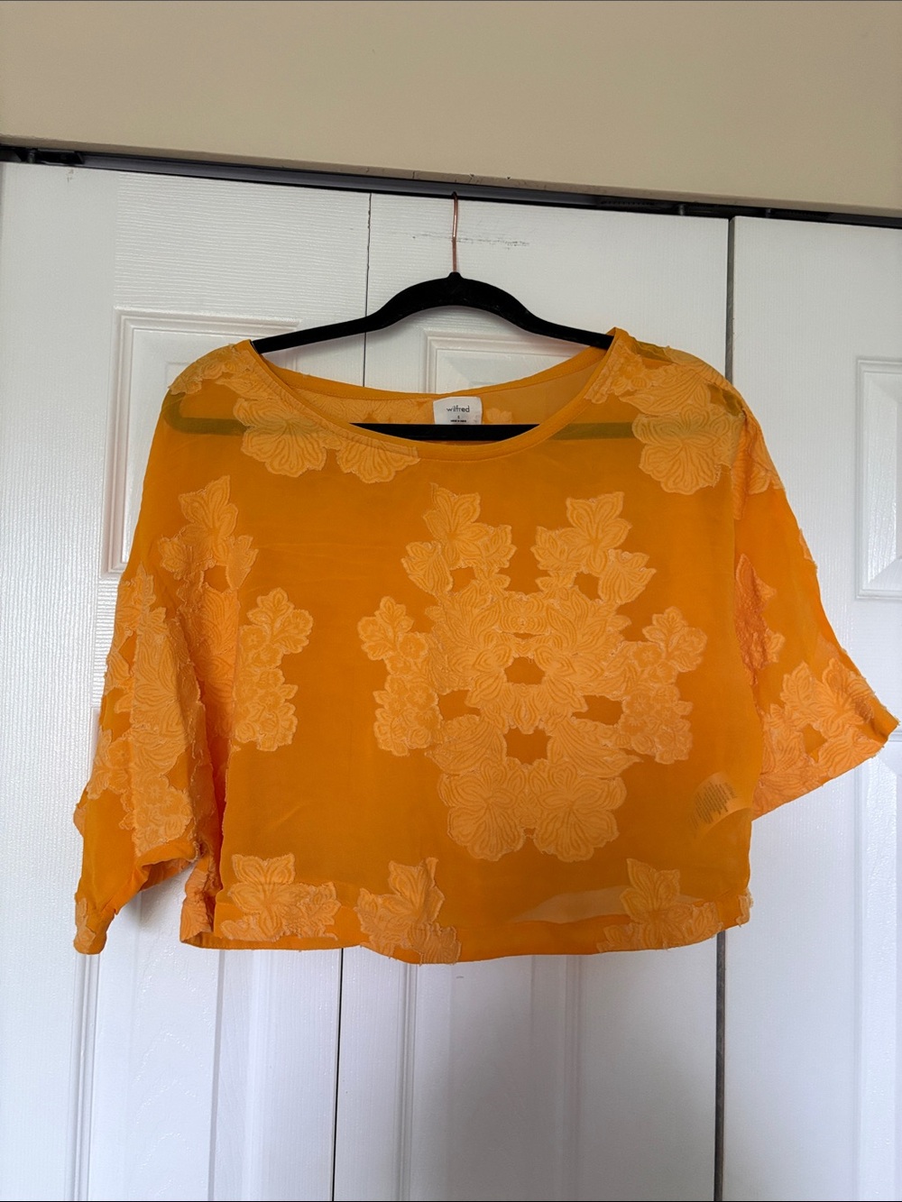 Aritzia Wilfred Blayze Blouse Tuscan Sun